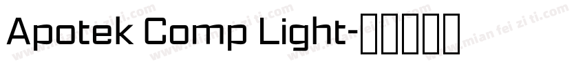 Apotek Comp Light字体转换